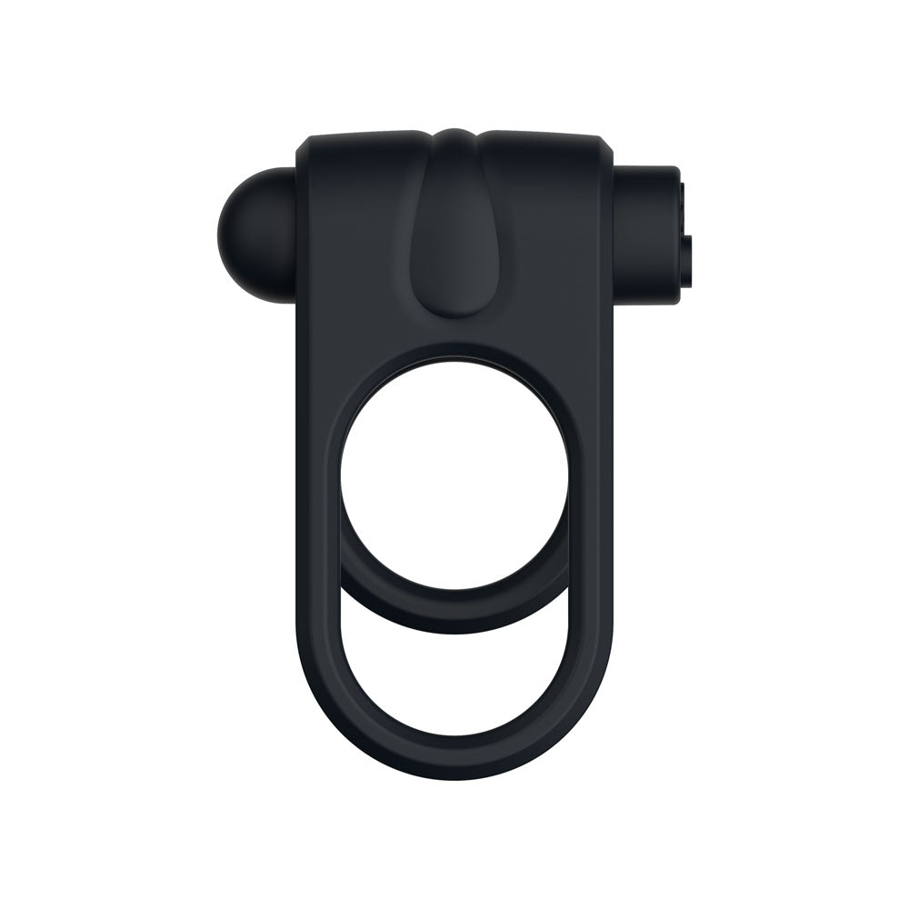 Passion Play Silicone Vibrating Dual Cockring – USB Rechargeable Cockring > Cock Ring > Vibrating - Tophatter Daily Deals