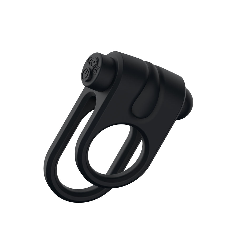 Passion Play Silicone Vibrating Dual Cockring – USB Rechargeable Cockring > Cock Ring > Vibrating - Tophatter Daily Deals