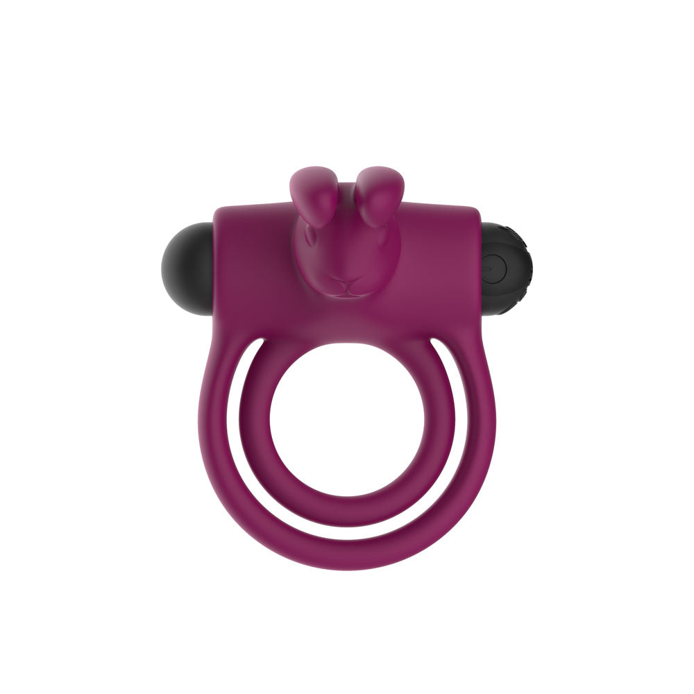 Passion Play Silicone Rabbit Vibrating Cock Ring – USB Rechargeable Penis Ring > Sex Toys > Couples Toys - Tophatter Daily Deals