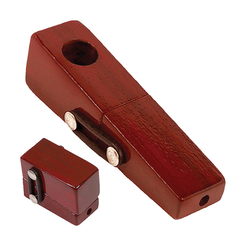 Square Foldable Wood Hand Pipe Hand Pipes - Tophatter Daily Deals