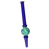 Dimple Diffusion Chamber Glass Dab Straw Transparent Dark Blue Glass Dab Straws - Tophatter Daily Deals