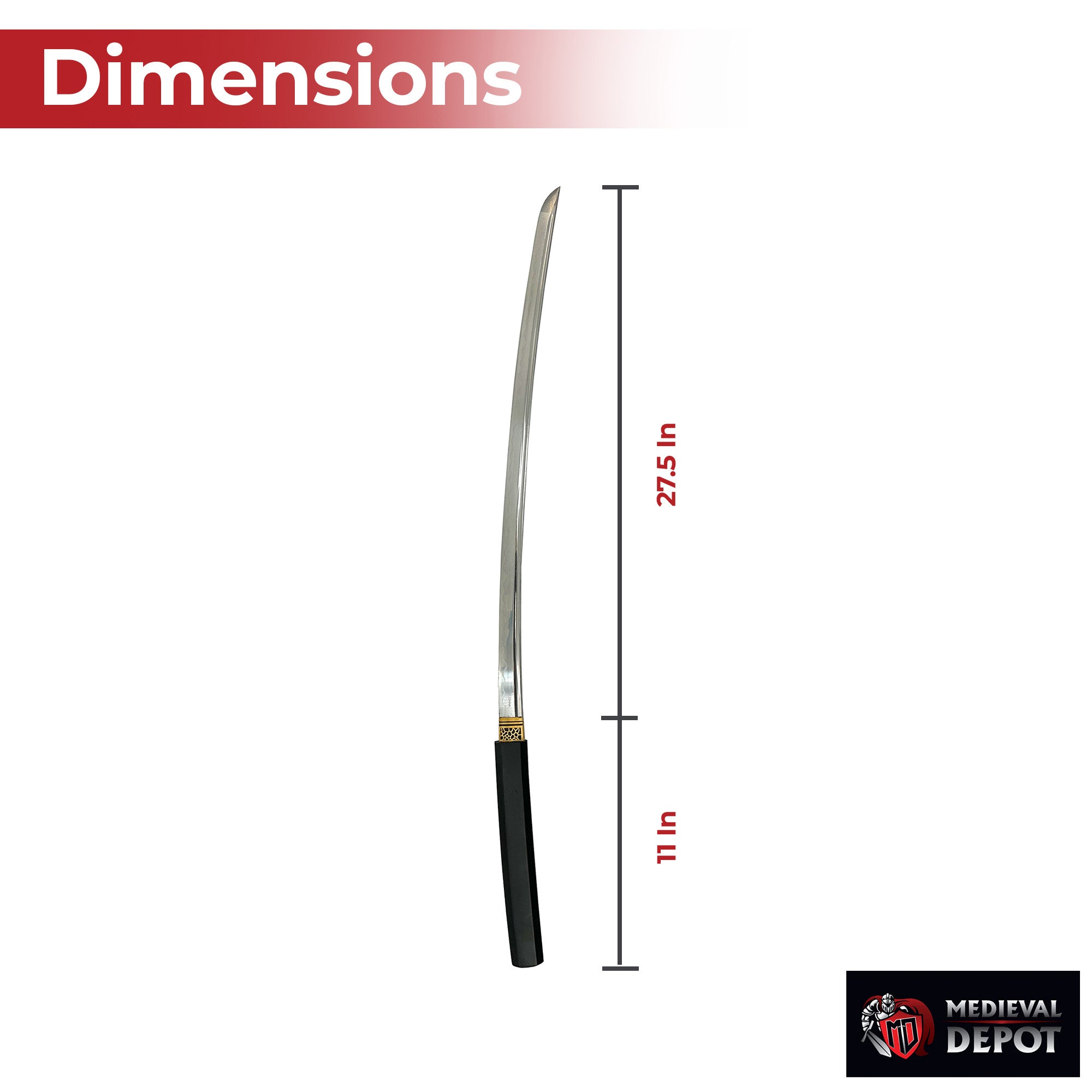Premium Black Traditional Wooden Shirisya Katana Swords - Tophatter Daily Deals