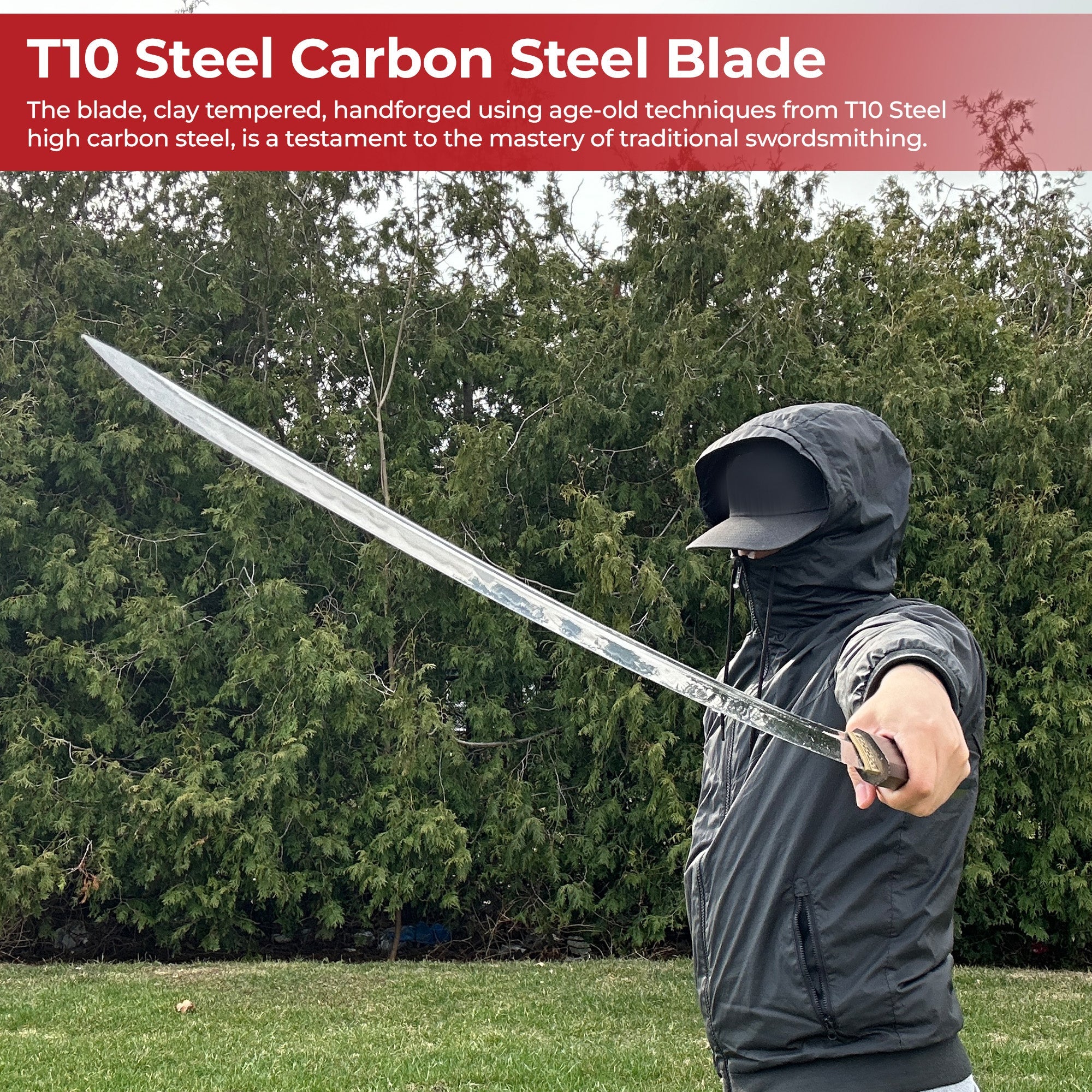 Premium Black Traditional Wooden Shirisya Katana Swords - Tophatter Daily Deals