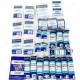 20 First Aid Kit Items - Premium HSE Approved First Aid Kit Catering Kit Kitchen Box + Wall Bracket 20 Person First Aid Refill Pack Apparel & Accessories - Tophatter Daily Deals
