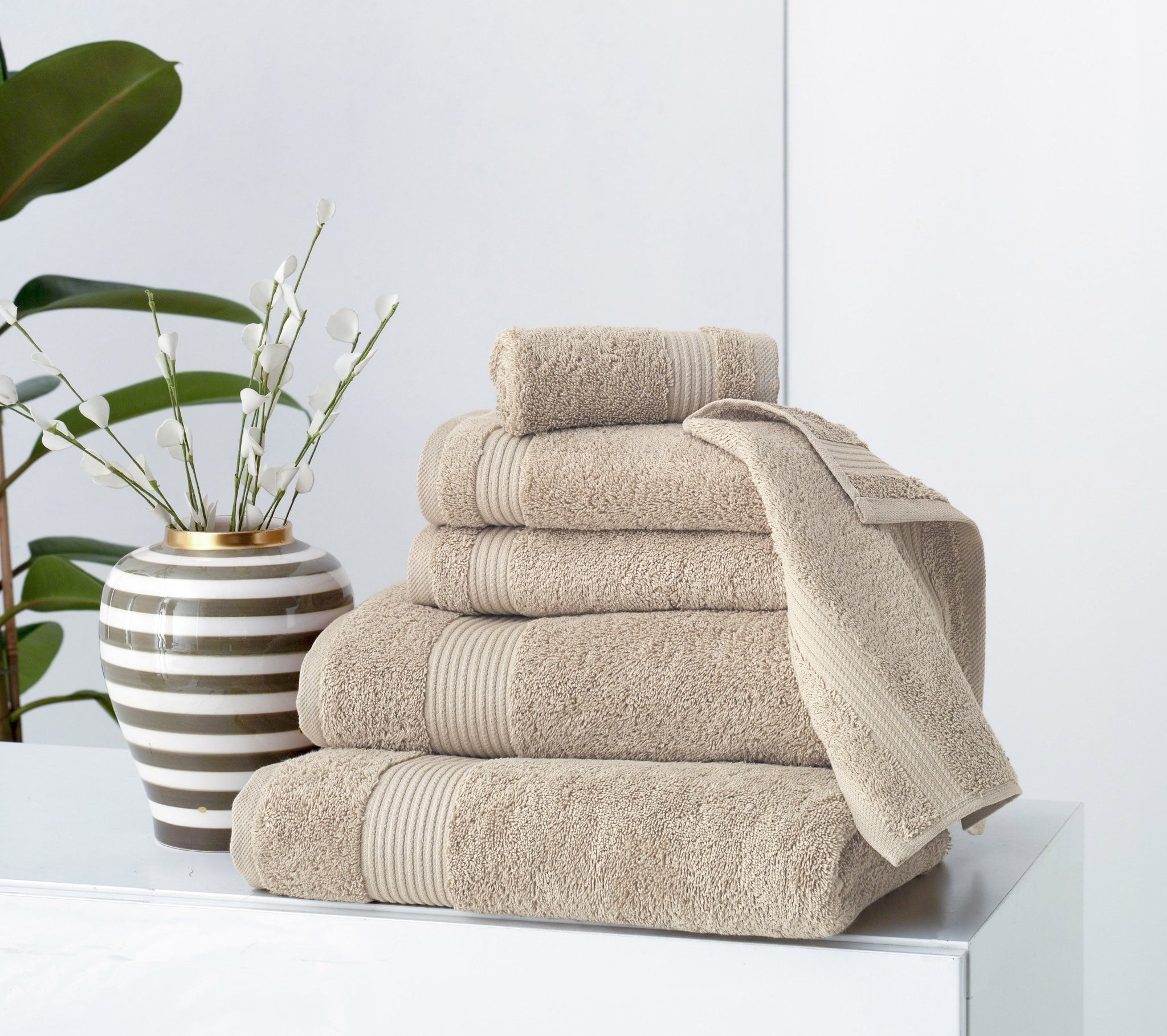 Amadeus Luxury Turkish Cotton Premium 6 Pc Towel Set Bath Towel - Tophatter Daily Deals