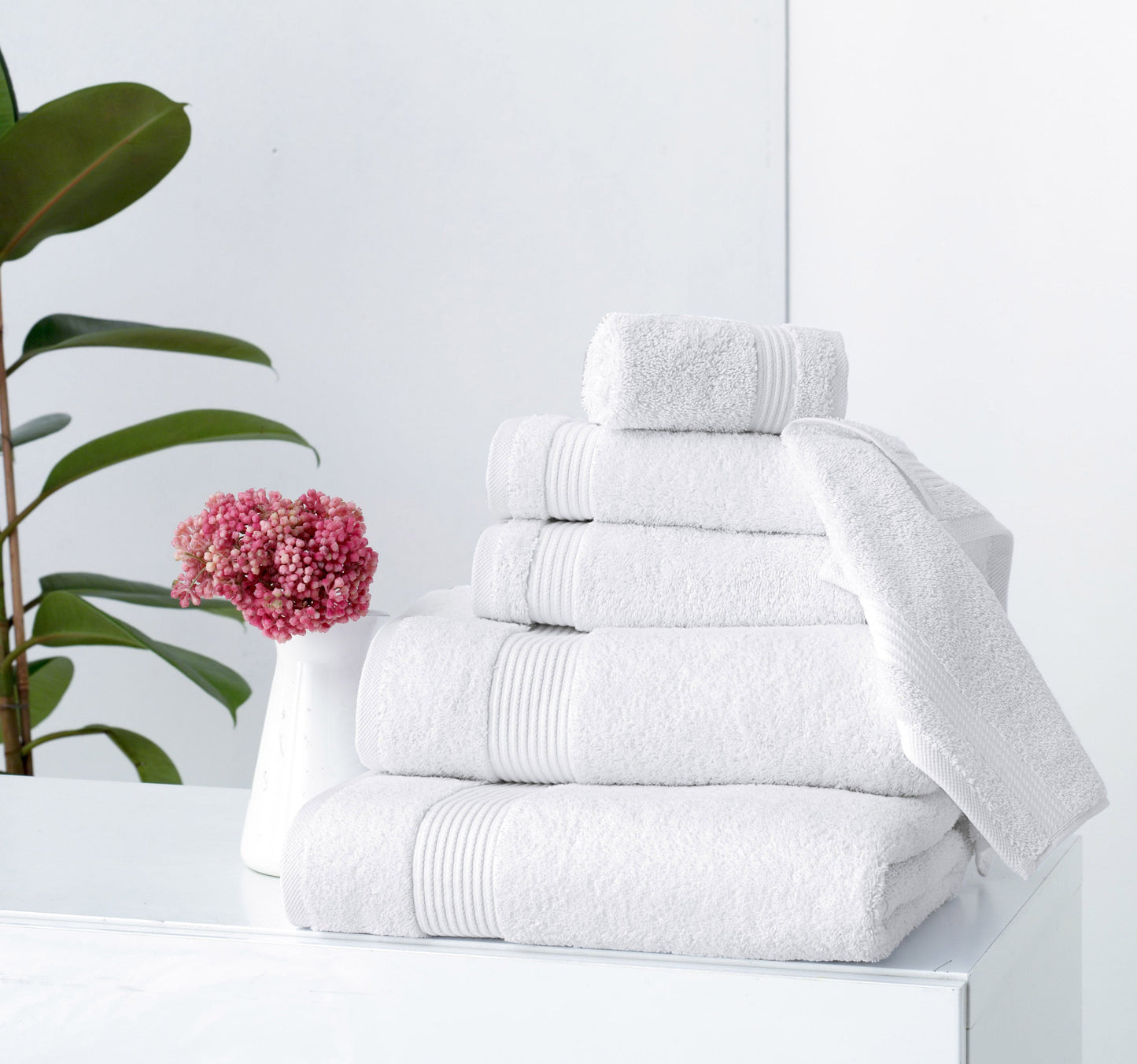 Amadeus Luxury Turkish Cotton Premium 6 Pc Towel Set Bath Towel - Tophatter Daily Deals