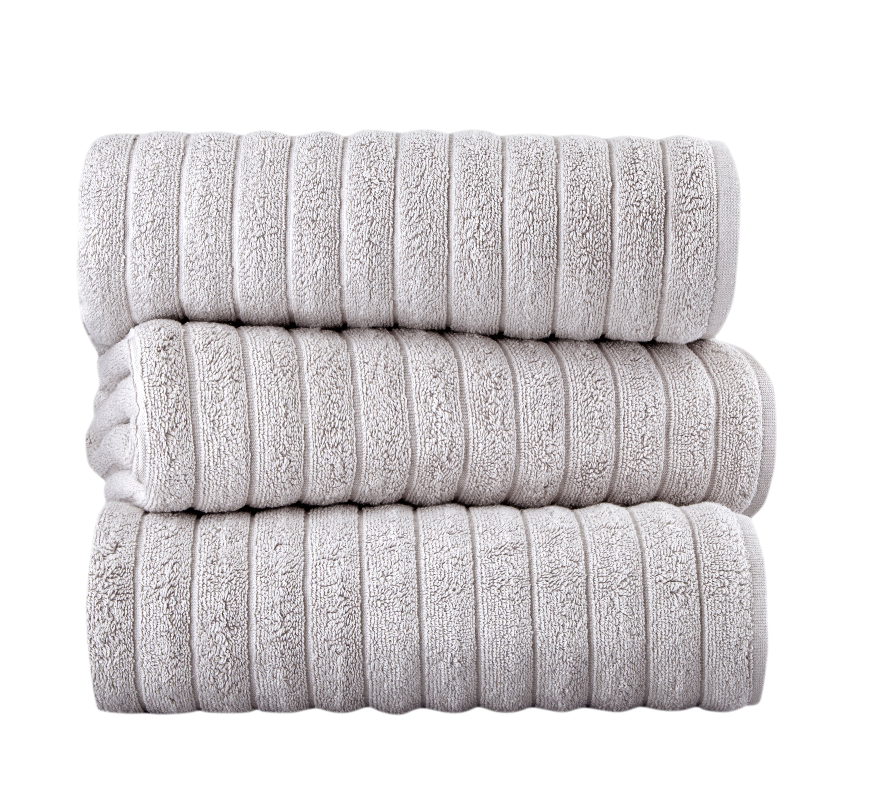 Brampton Turkish Cotton Ultimate Luxury SPA Bath Sheet Towels - 3 Pieces - 40x65" Platinum Bath Towel - Tophatter Daily Deals