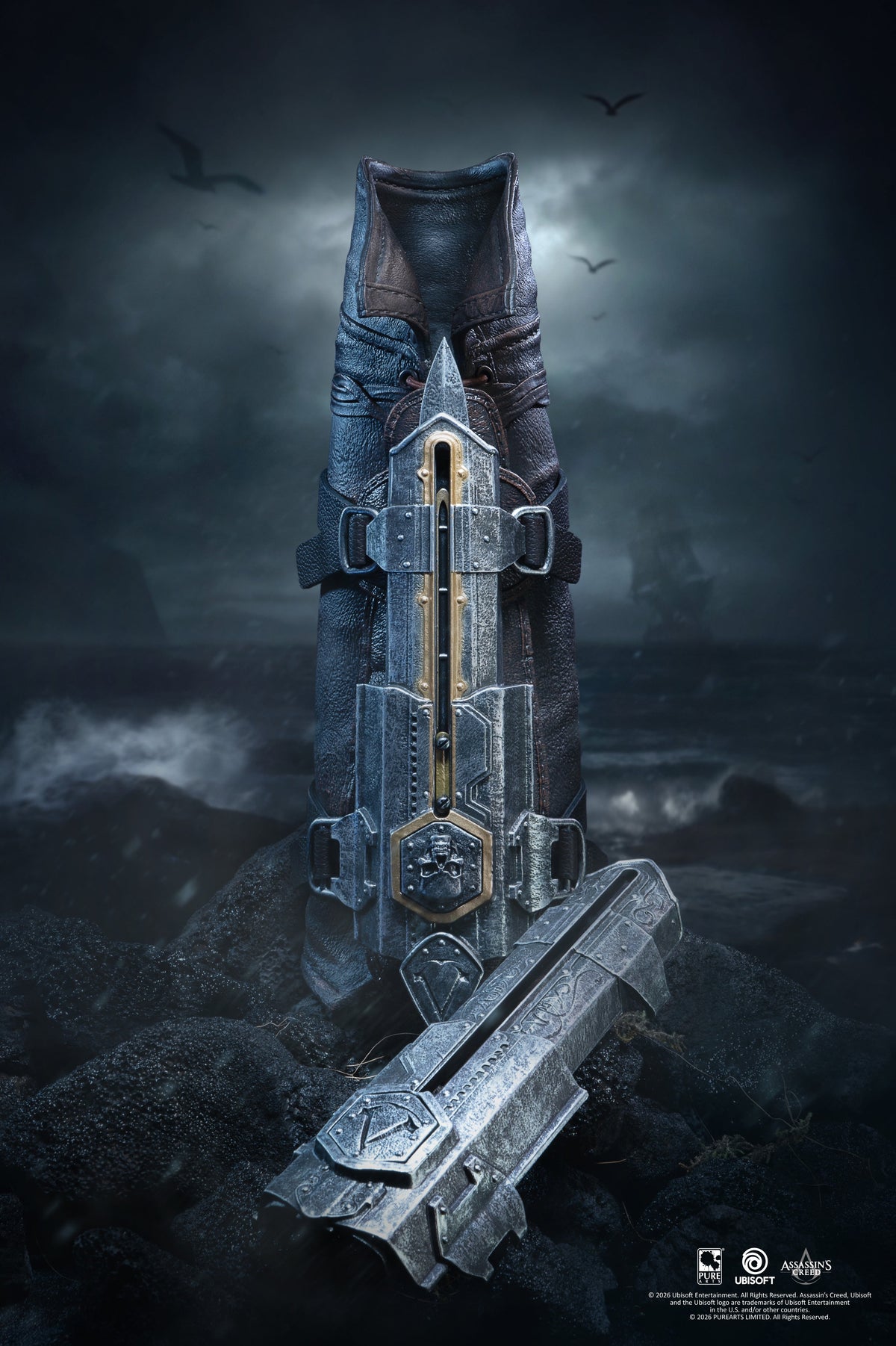 Assassin's Creed Black Flag Resynced - Official Edward Kenway Hidden Blade Lifesize Replica Sword - Tophatter Daily Deals
