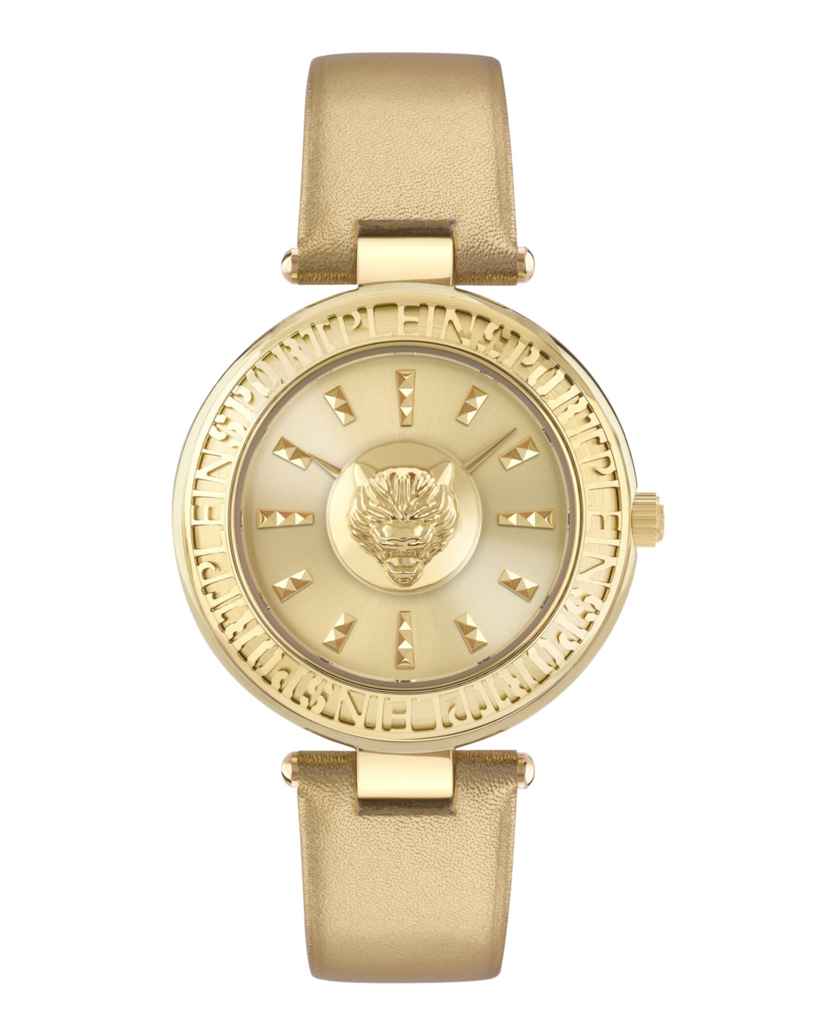Plein Sport Opium Leather Strap Gold Bags - Tophatter Daily Deals