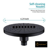Bright Showers 6.3" 2-Spray Rainfall Shower Head with Adjustable Angles Home Improvement - Tophatter Daily Deals