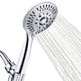 9-Spray Handheld Shower Head Set with Hose and Shower Arm Mount Chrome Home Improvement - Tophatter Daily Deals