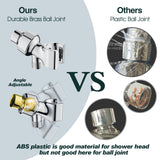 9-Spray Handheld Shower Head Set with Hose and Shower Arm Mount Home Improvement - Tophatter Daily Deals