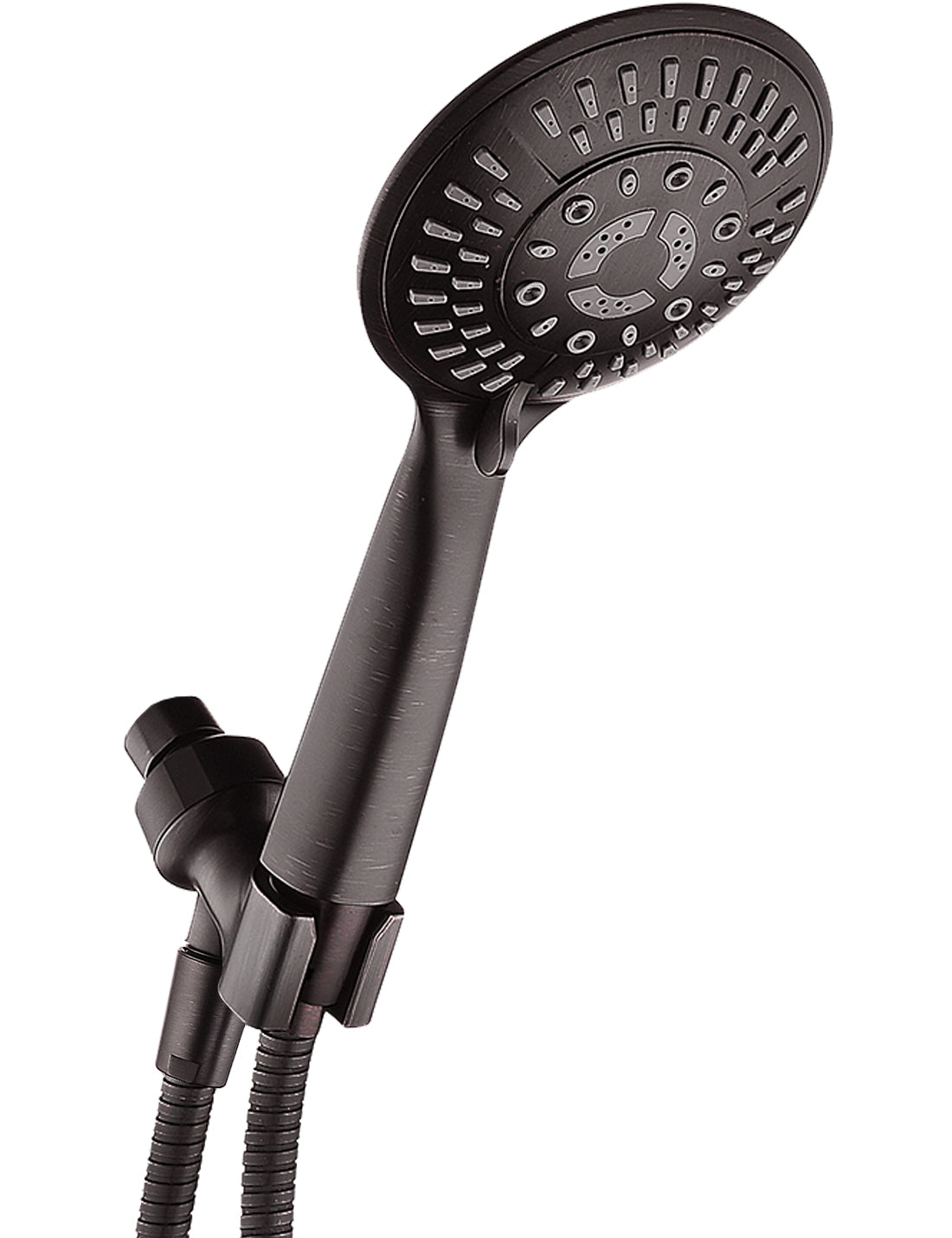 9-Spray Handheld Shower Head Set with Hose and Shower Arm Mount Oil-Rubbed Bronze Home Improvement - Tophatter Daily Deals