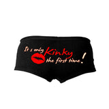 Hot Leathers Its Only Kinky the First Time Ladies Boy Shorts Boy Shorts - Tophatter Daily Deals
