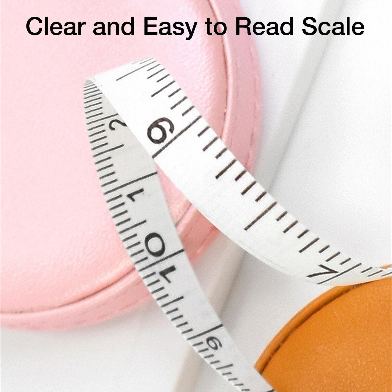 Retractable Tape Measures for Sewing - Retractable Measuring Tape for Body, 60" PU Leather Retractable Sewing Tape Measure Double Scales For Body Exercise & Fitness - Tophatter Daily Deals