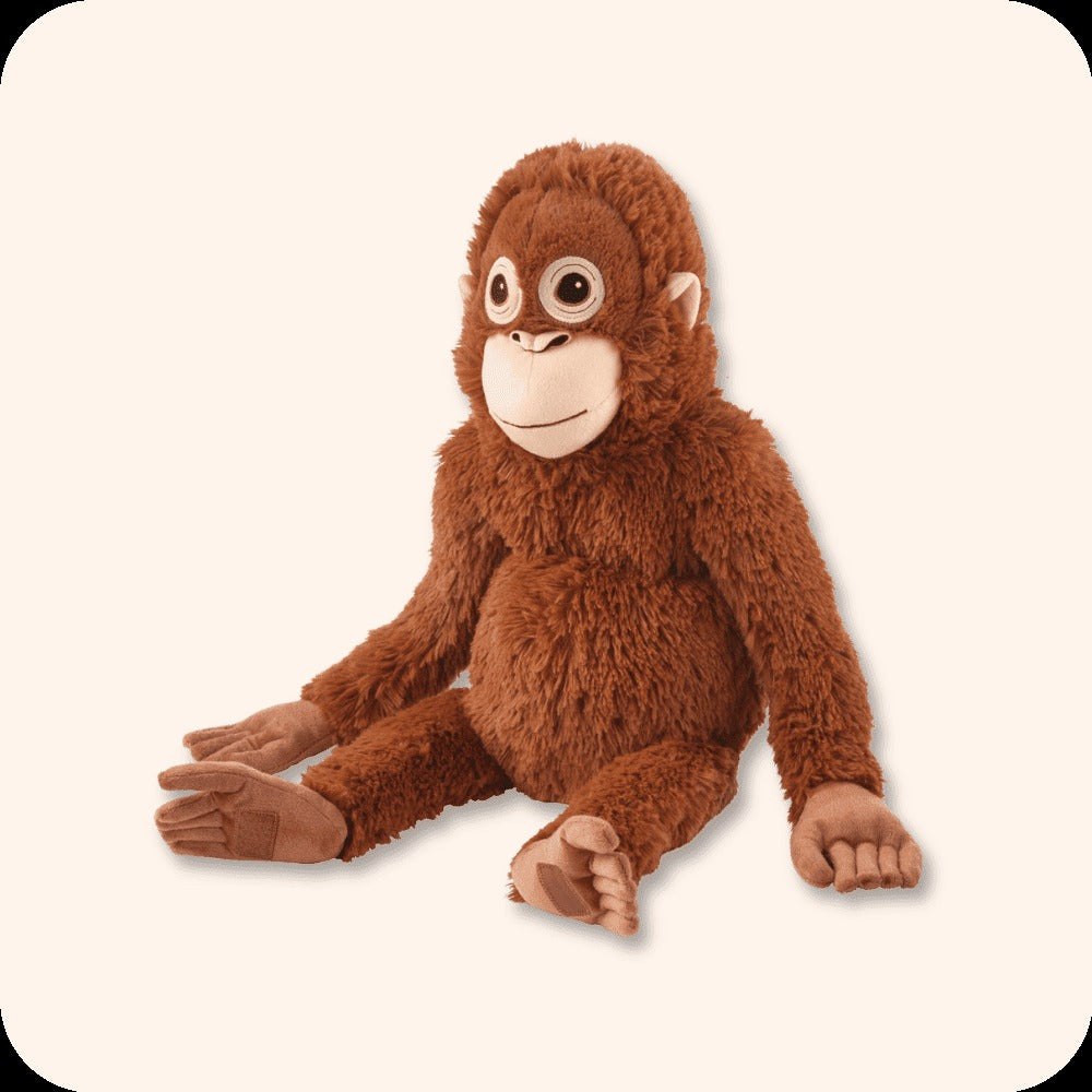 PUNCH Famous Monkey Plush Toy 66cm DJUNGELSKOG Orangutan Super Soft Stuffed Animal Cuddle Buddy Toys & Games > Plush Toys - Tophatter Daily Deals