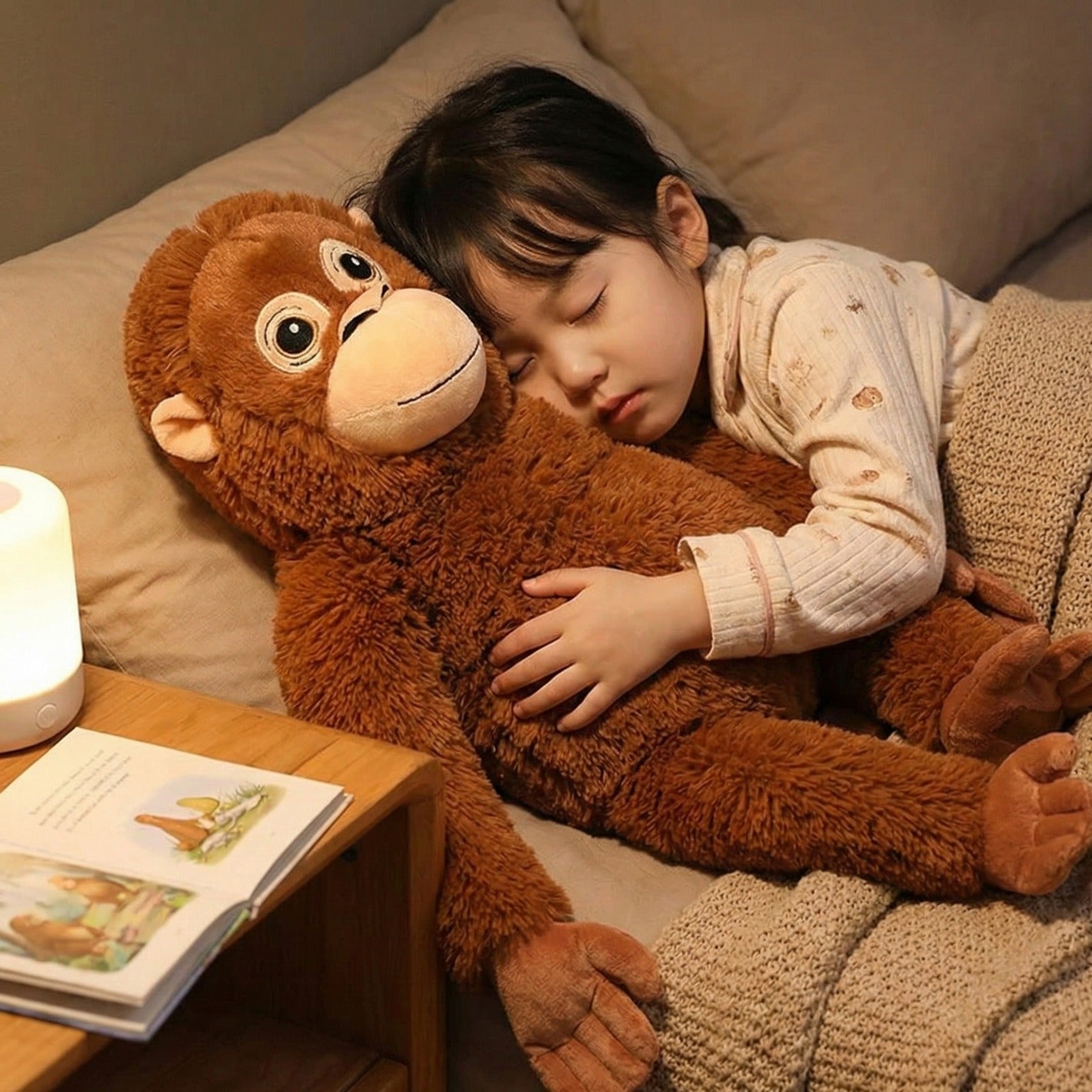 PUNCH Famous Monkey Plush Toy 66cm DJUNGELSKOG Orangutan Super Soft Stuffed Animal Cuddle Buddy Toys & Games > Plush Toys - Tophatter Daily Deals