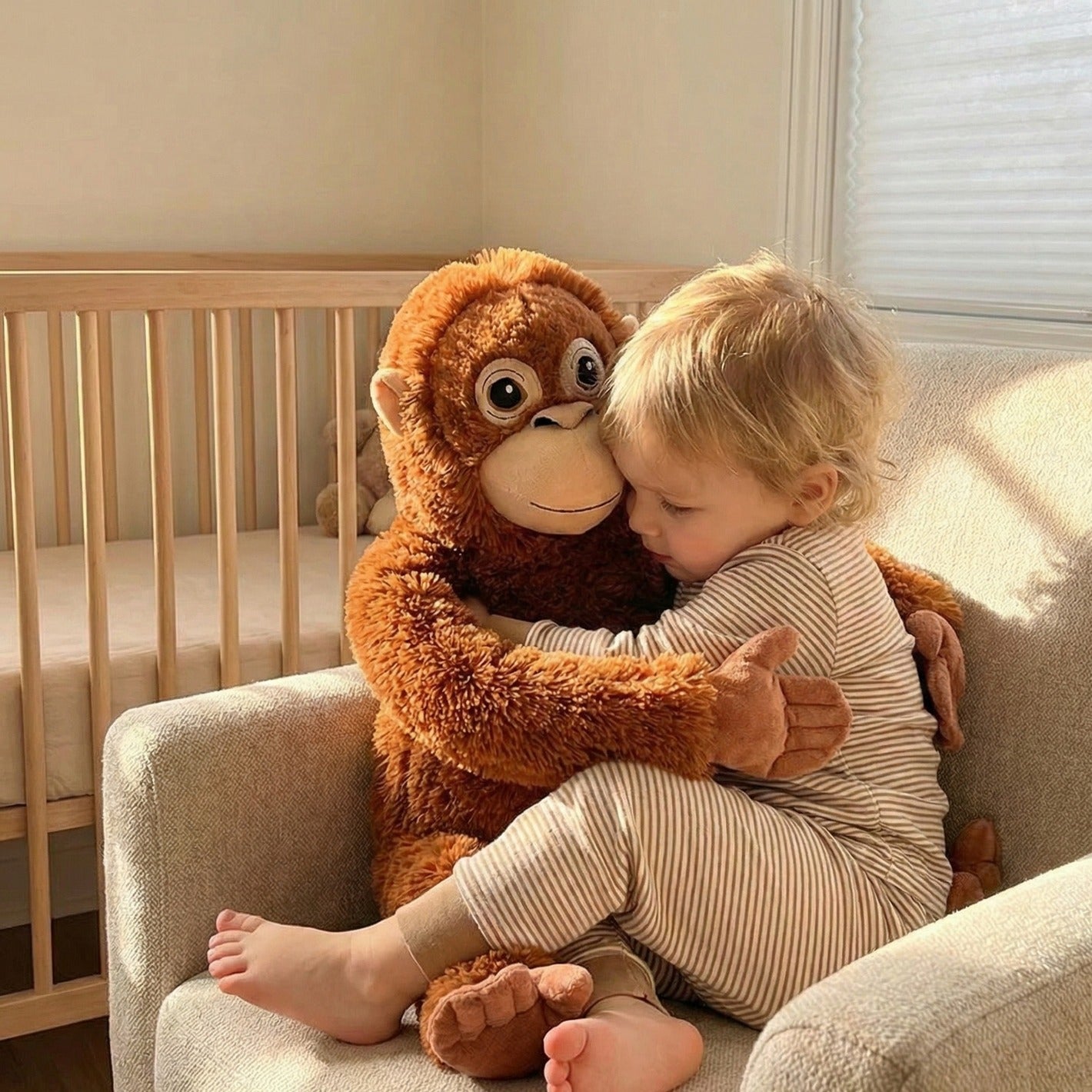 PUNCH Famous Monkey Plush Toy 66cm DJUNGELSKOG Orangutan Super Soft Stuffed Animal Cuddle Buddy Toys & Games > Plush Toys - Tophatter Daily Deals