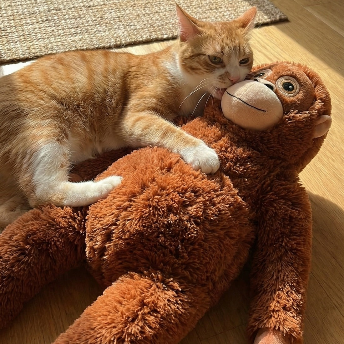 PUNCH Famous Monkey Plush Toy 66cm DJUNGELSKOG Orangutan Super Soft Stuffed Animal Cuddle Buddy Toys & Games > Plush Toys - Tophatter Daily Deals