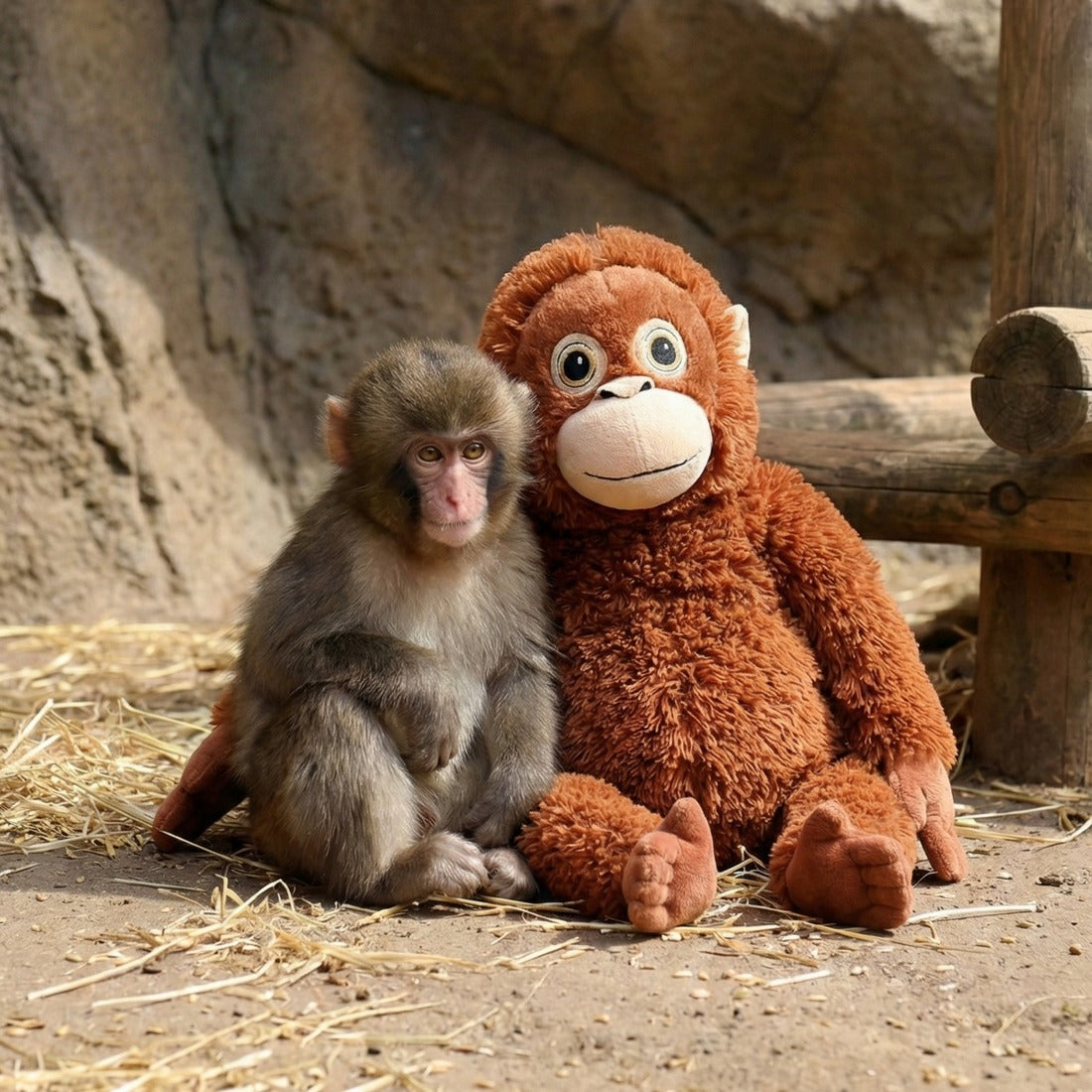 PUNCH Famous Monkey Plush Toy 66cm DJUNGELSKOG Orangutan Super Soft Stuffed Animal Cuddle Buddy Toys & Games > Plush Toys - Tophatter Daily Deals