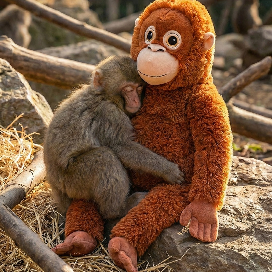 PUNCH Famous Monkey Plush Toy 66cm DJUNGELSKOG Orangutan Super Soft Stuffed Animal Cuddle Buddy Toys & Games > Plush Toys - Tophatter Daily Deals