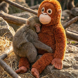 PUNCH Famous Monkey Plush Toy 66cm DJUNGELSKOG Orangutan Super Soft Stuffed Animal Cuddle Buddy Toys & Games > Plush Toys - Tophatter Daily Deals