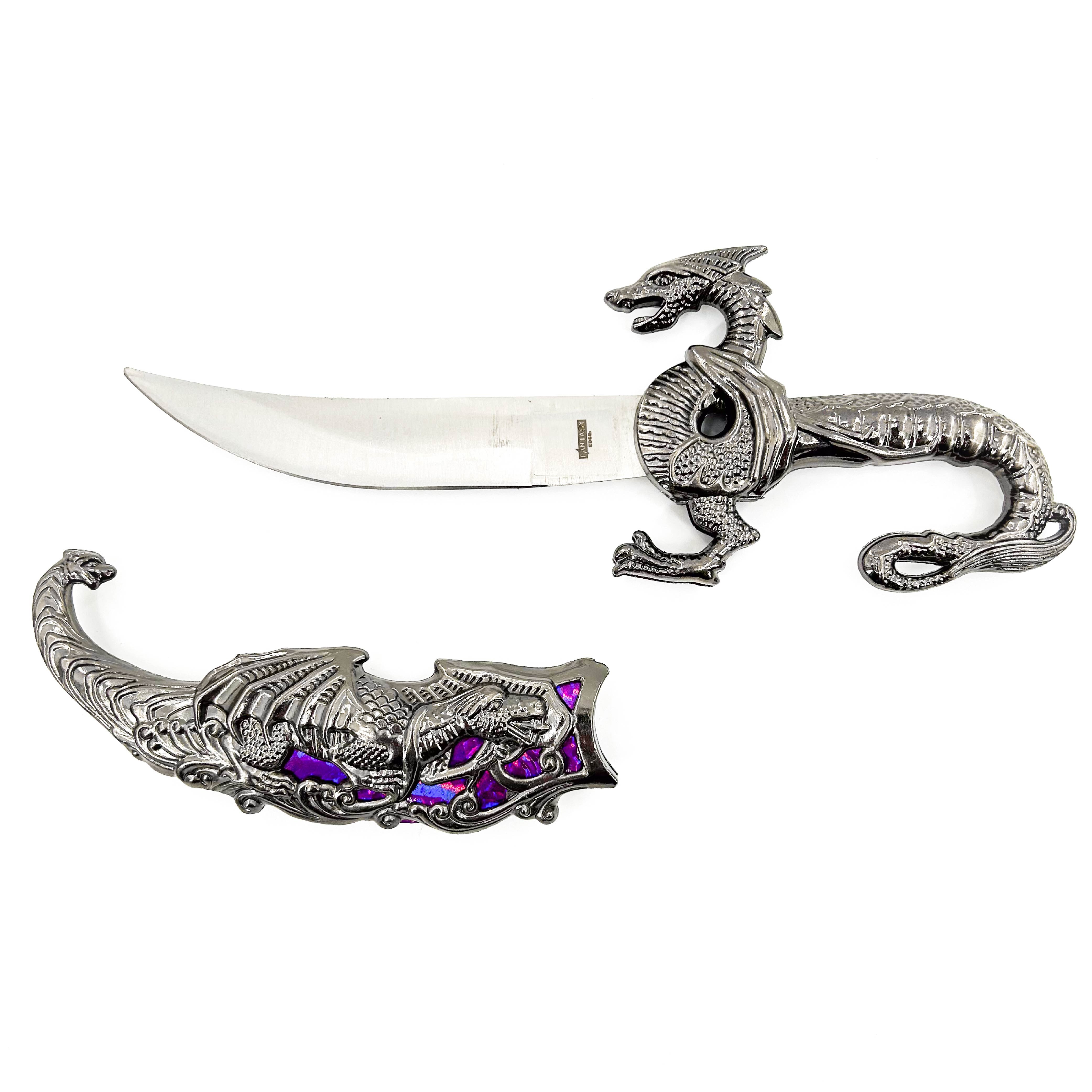 Enchanted Twilight Purple Dragon Dagger Dagger - Tophatter Daily Deals