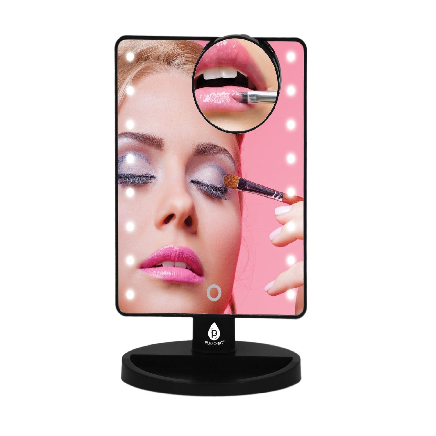 Pursonic LED Lighted Vanity Makeup Mirror Mirrors - Tophatter Daily Deals