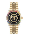 Philipp Plein Date Superlative Crystal Watch Gold Watches - Tophatter Daily Deals