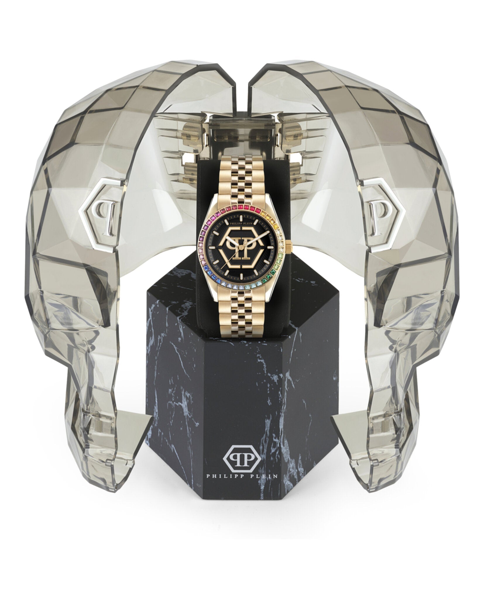 Philipp Plein Date Superlative Crystal Watch Watches - Tophatter Daily Deals