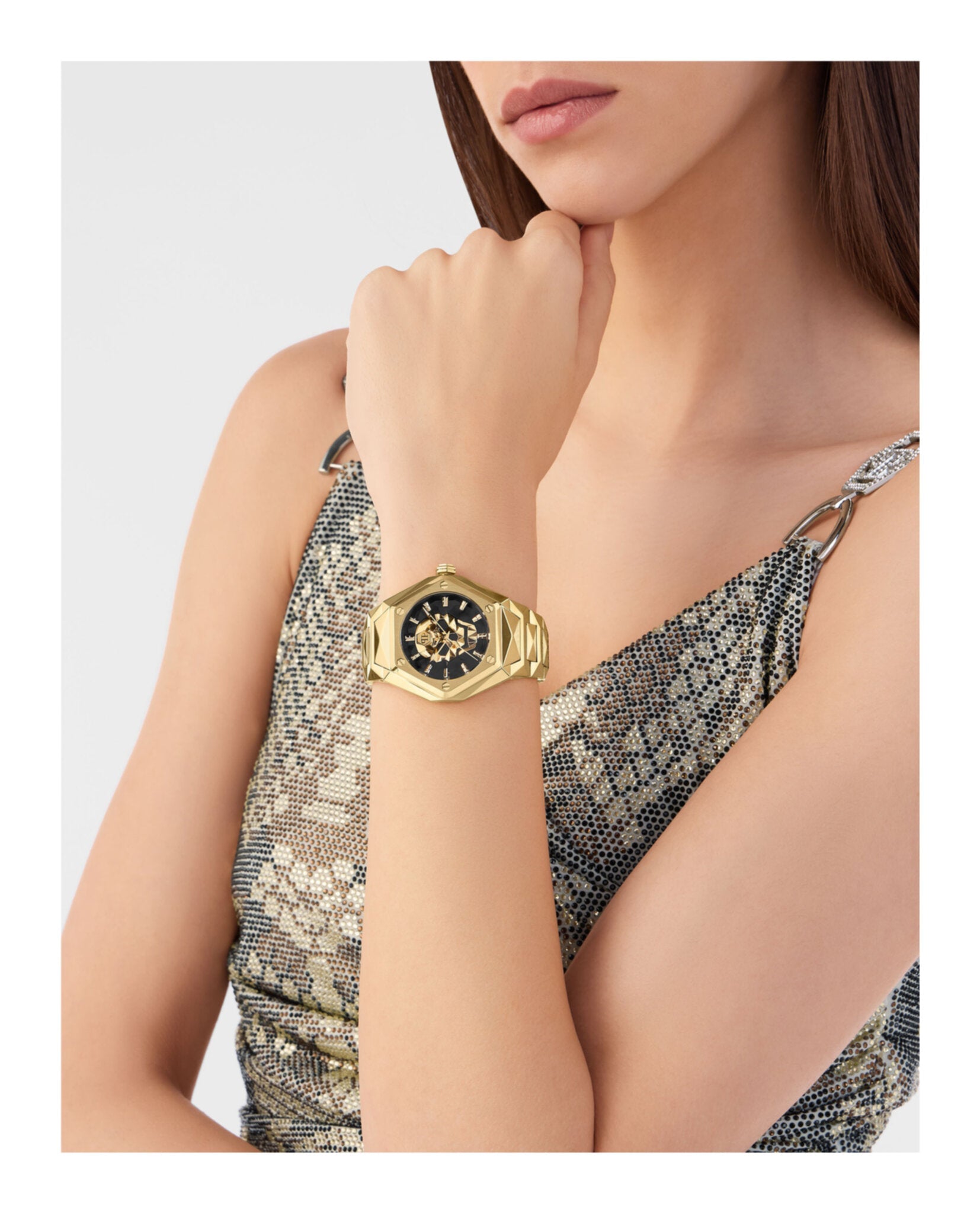 Philipp Plein The $kull Spikes Silicone Watch Watches - Tophatter Daily Deals