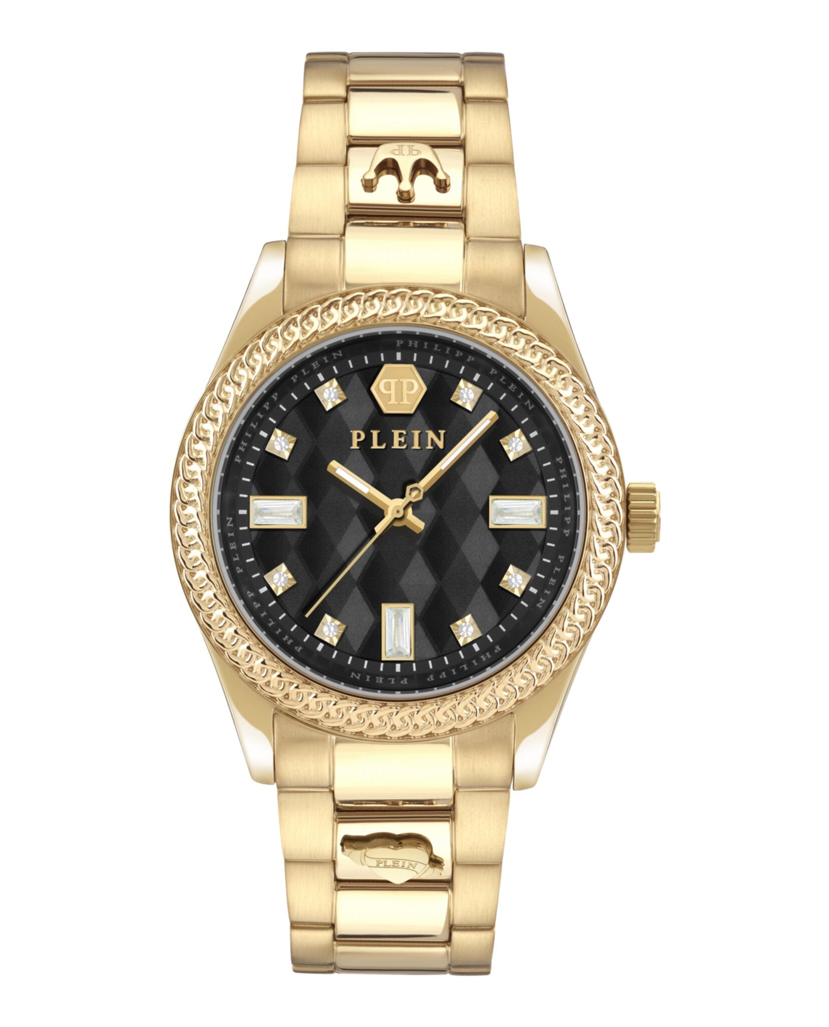 Philipp Plein Queen Crystal Watch Gold Watches - Tophatter Daily Deals