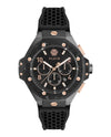 Philipp Plein Plein Chrono Royal Silicone Watch Black Watches - Tophatter Daily Deals