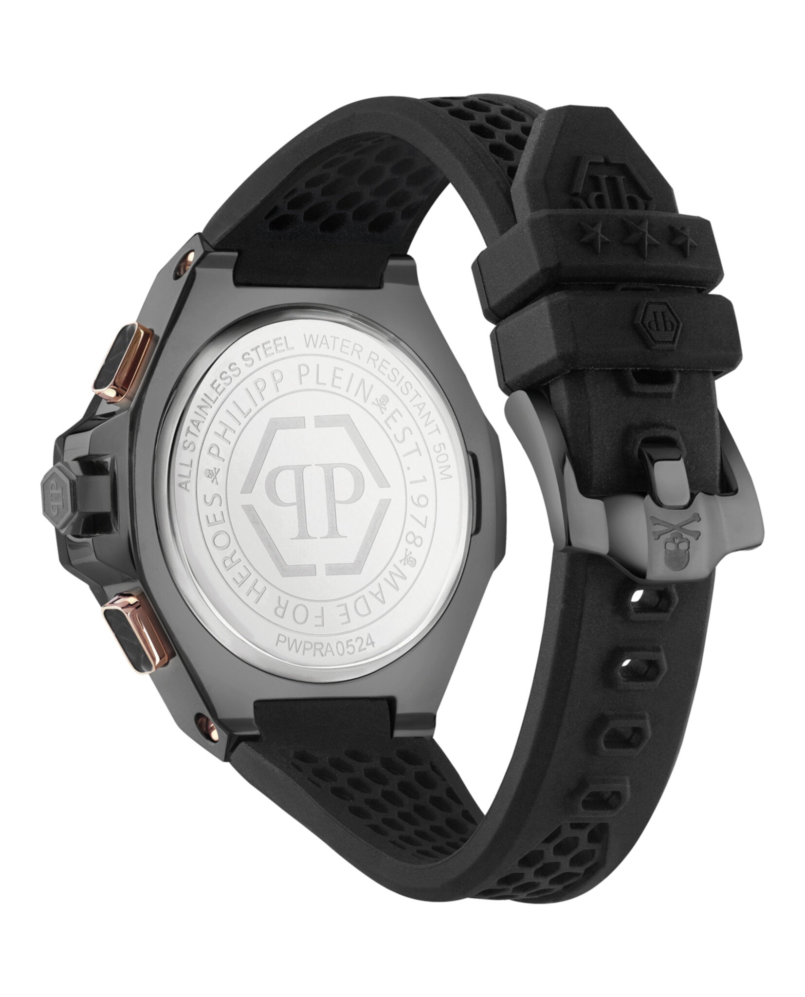 Philipp Plein Plein Chrono Royal Silicone Watch Watches - Tophatter Daily Deals