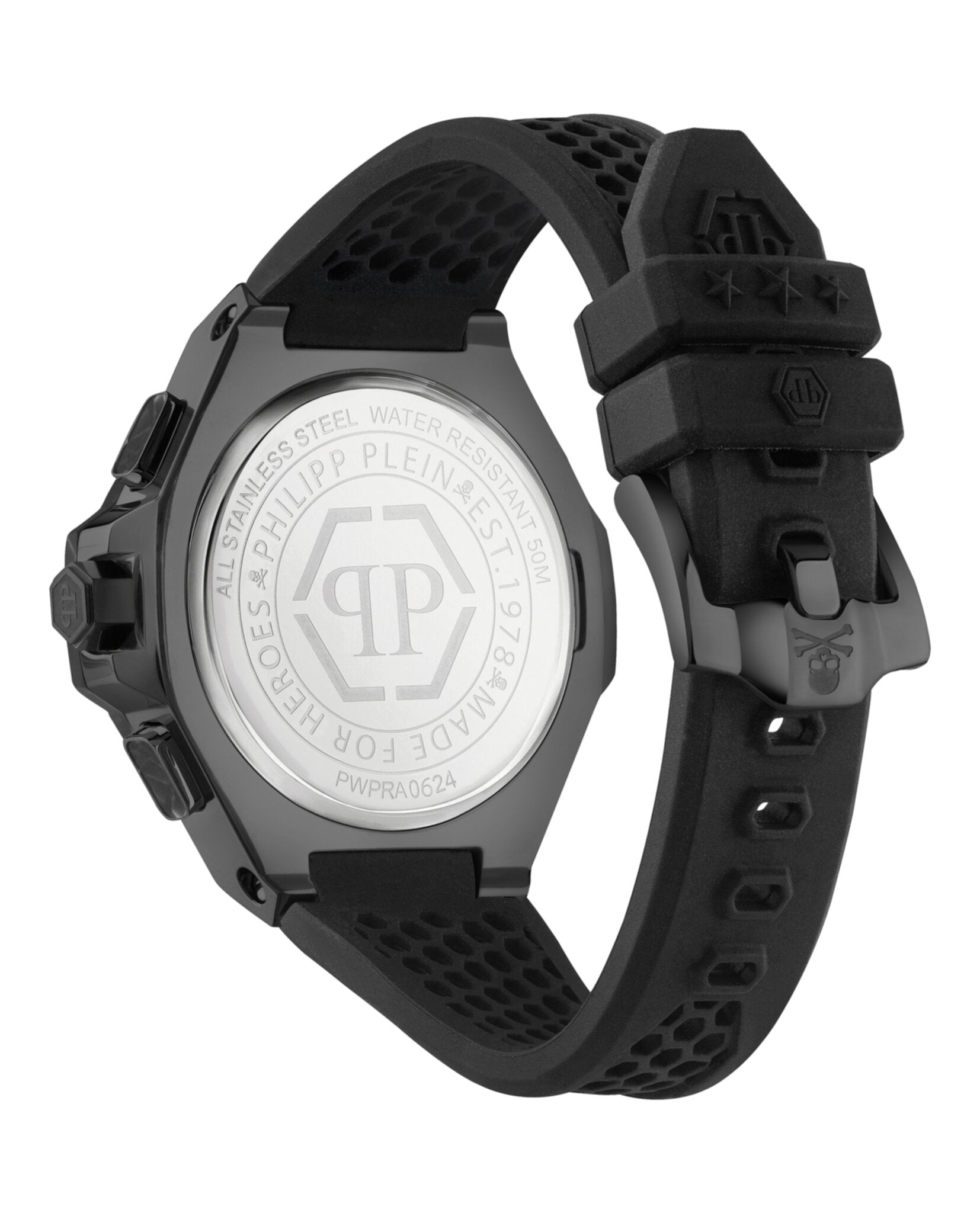 Philipp Plein Plein Chrono Royal Silicone Watch Watches - Tophatter Daily Deals