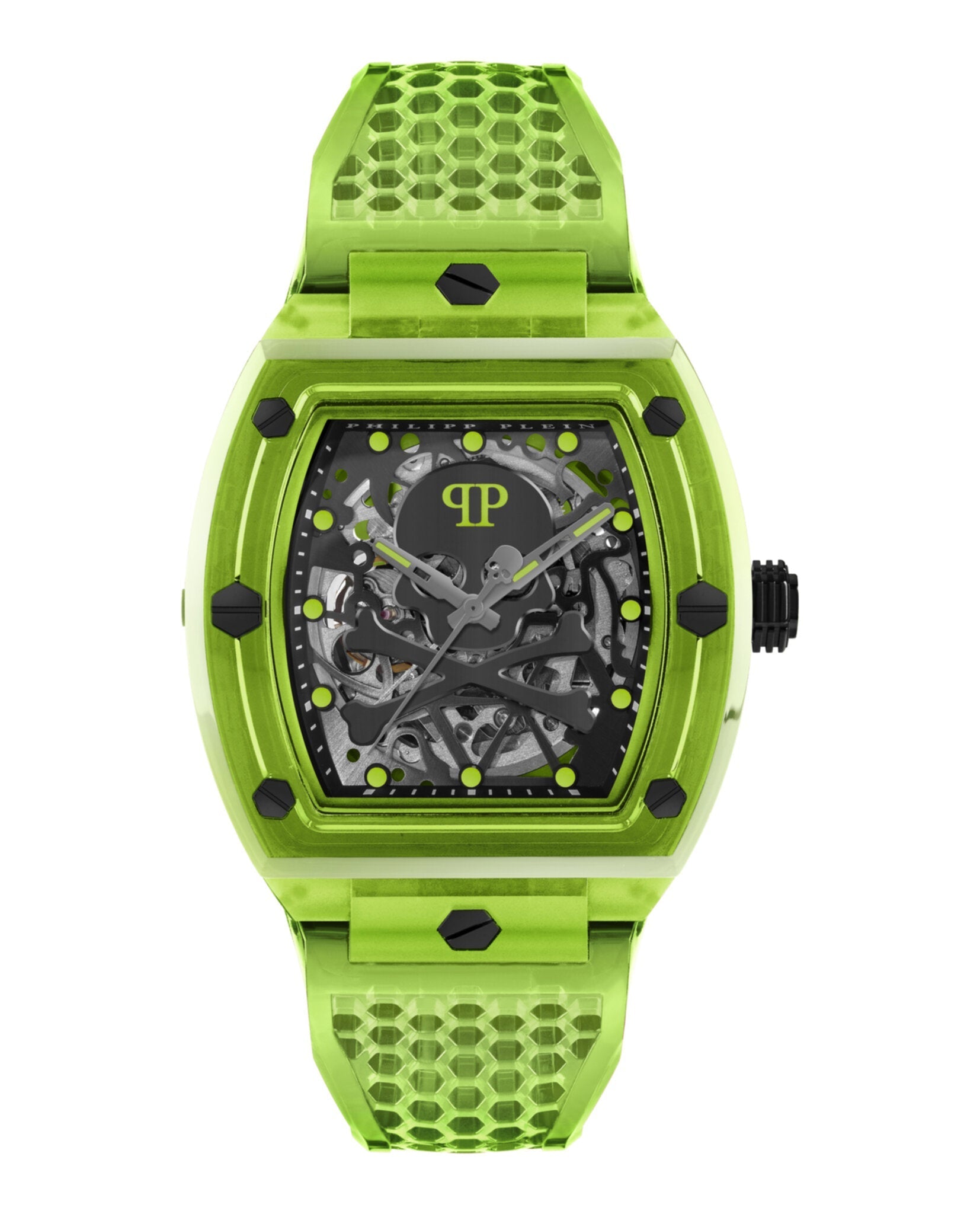 Philipp Plein The $keleton Crystal Automatic Watch Green Watches - Tophatter Daily Deals