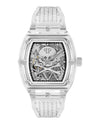 Philipp Plein The $keleton Crystal Automatic Watch TRANSPARENT Watches - Tophatter Daily Deals