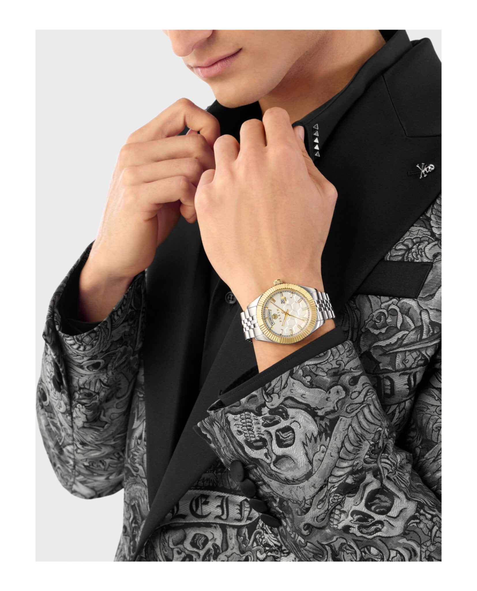 Philipp Plein Date Superlative Crystal Watch Watches - Tophatter Daily Deals
