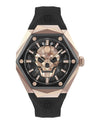 Philipp Plein The $kull Spikes Silicone Watch Two Tone Watches - Tophatter Daily Deals
