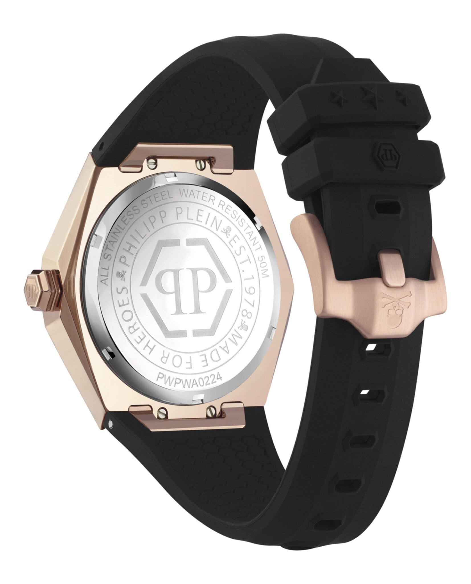 Philipp Plein The $kull Spikes Silicone Watch Watches - Tophatter Daily Deals