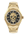 Philipp Plein The $kull Spikes Crystal Watch Gold Watches - Tophatter Daily Deals