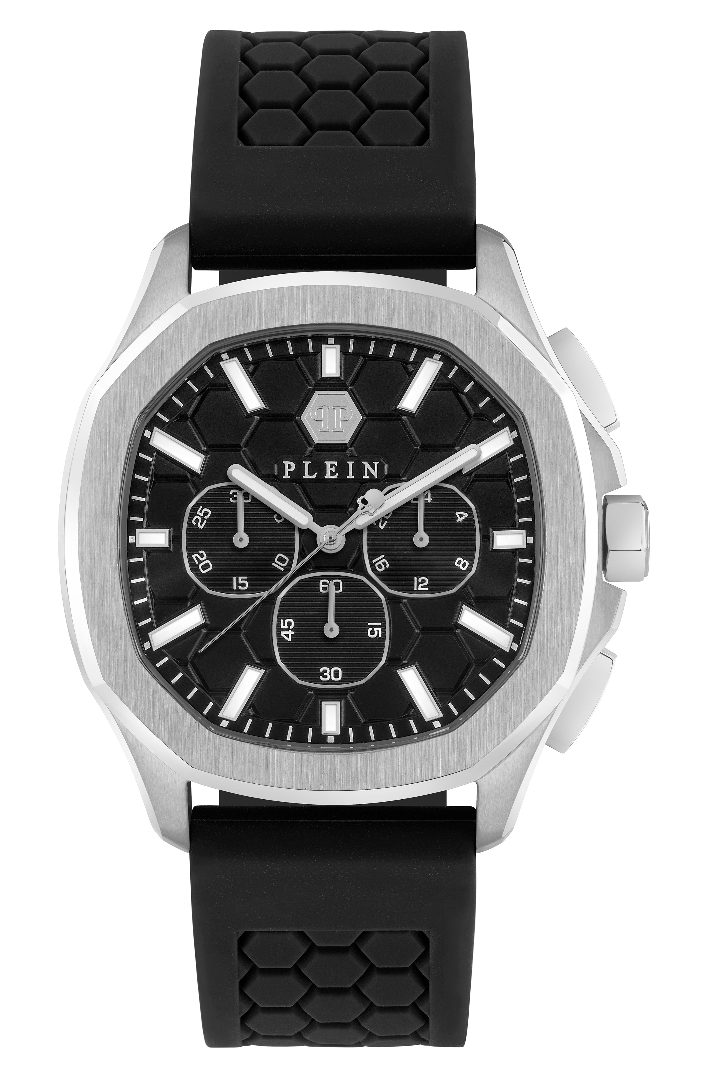 Philipp Plein $pectre Chrono Silicone Watch Stainless Steel Watches - Tophatter Daily Deals
