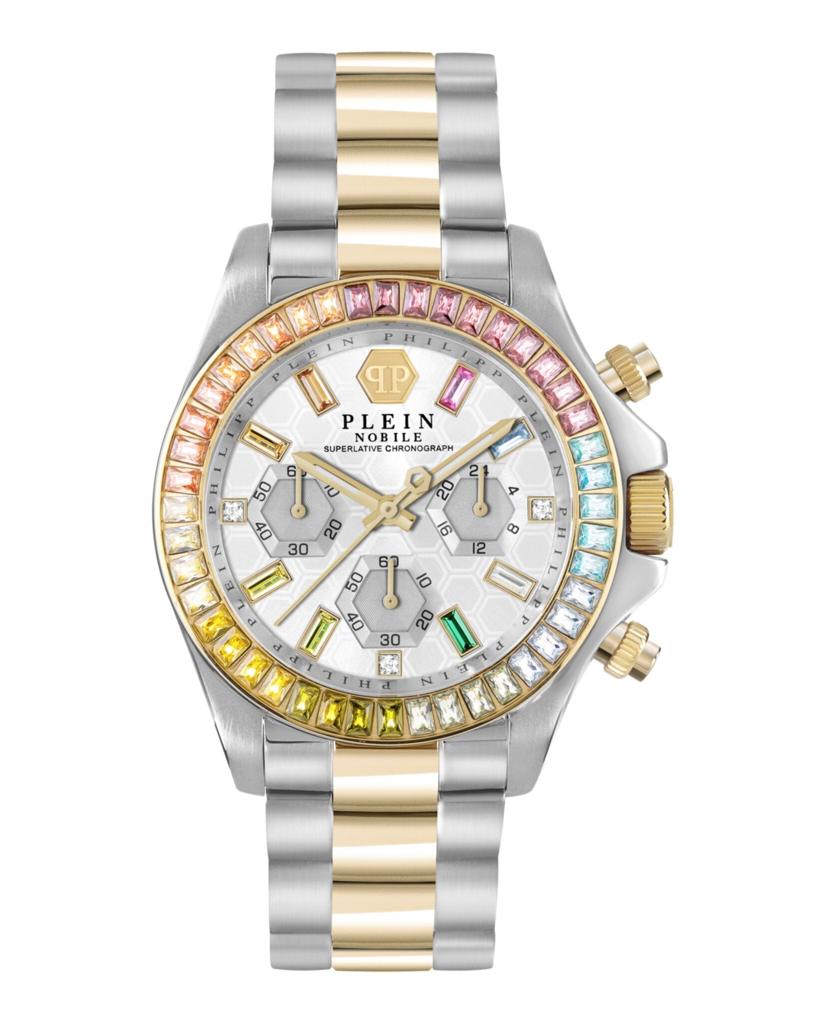Philipp Plein Nobile Lady Crystal Watch Two Tone Watches - Tophatter Daily Deals