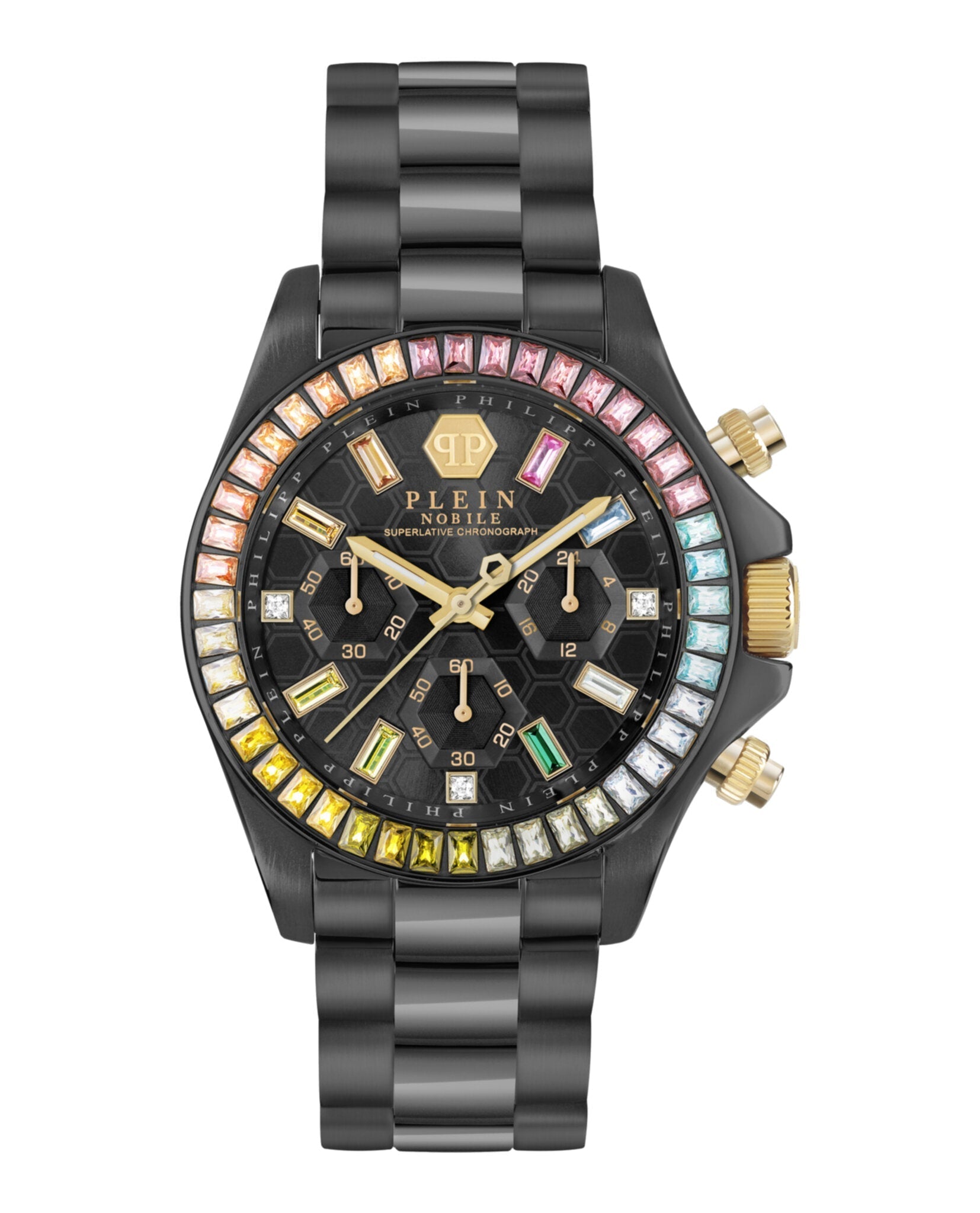 Philipp Plein Nobile Lady Crystal Watch Black Watches - Tophatter Daily Deals