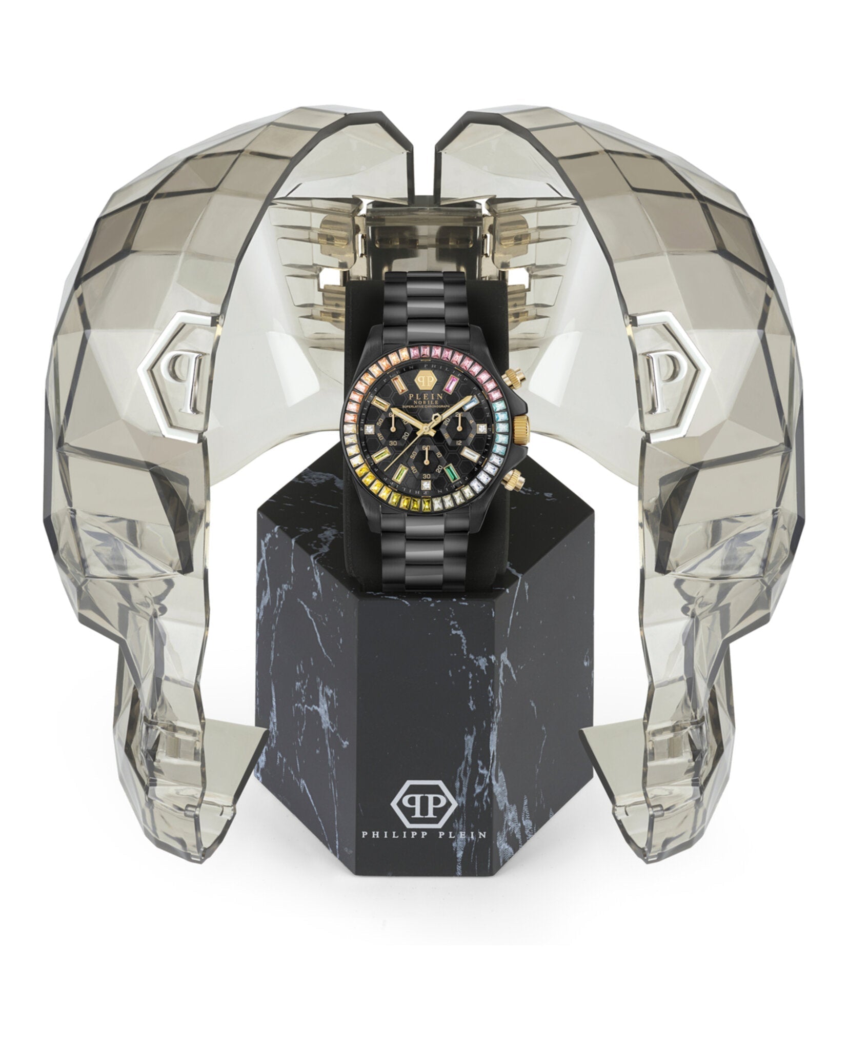Philipp Plein Nobile Lady Crystal Watch Watches - Tophatter Daily Deals