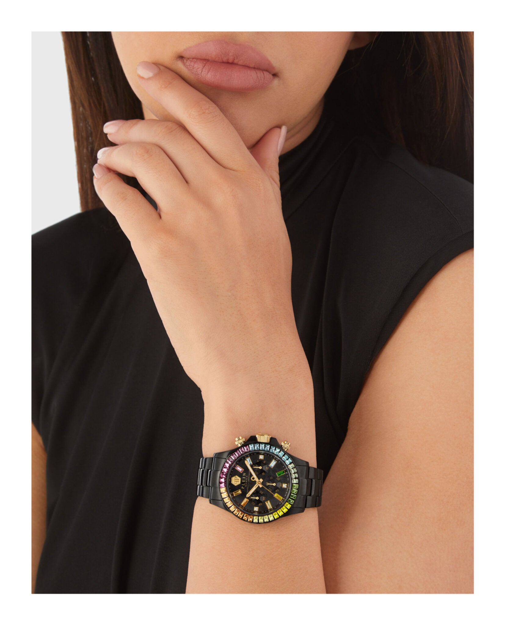 Philipp Plein Nobile Lady Crystal Watch Watches - Tophatter Daily Deals