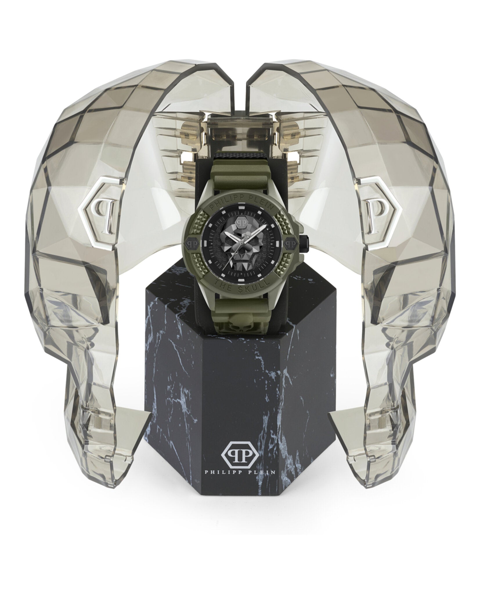 Philipp Plein The $kull Ecoceramic Silicone Watch Watches - Tophatter Daily Deals