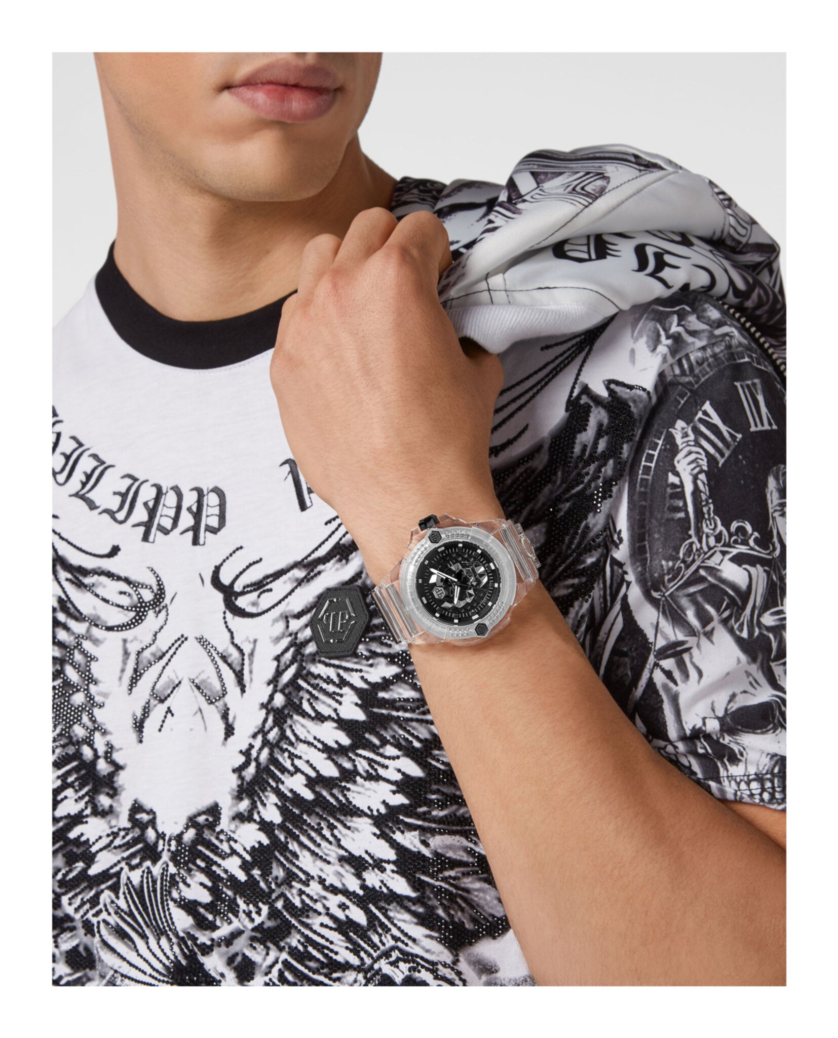 Philipp Plein The $Kull Synthetic Silicone Watch Watches - Tophatter Daily Deals