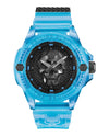 Philipp Plein The $kull Scuba Duba Edition Silicone Watch BLUE Watches - Tophatter Daily Deals