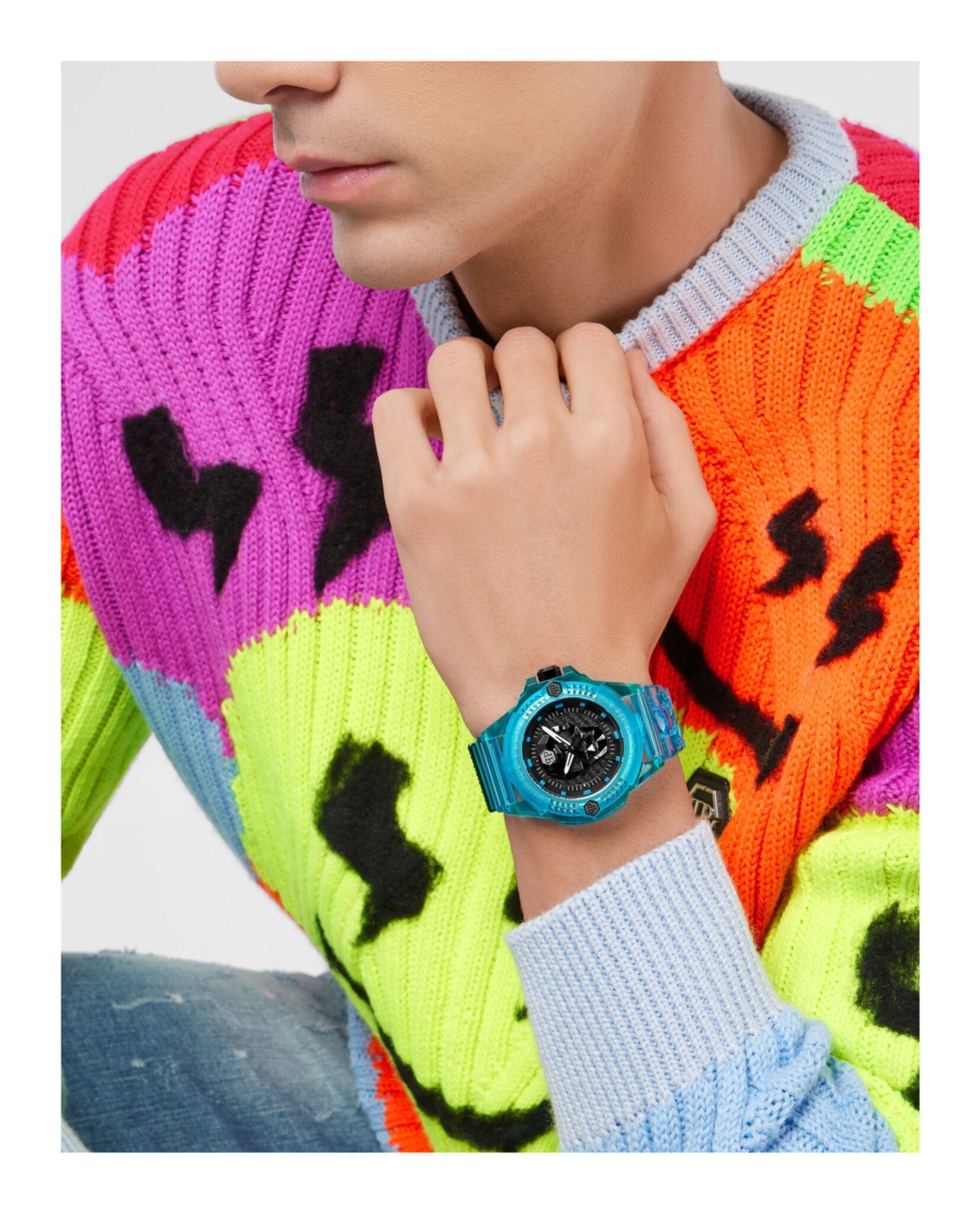 Philipp Plein The $kull Scuba Duba Edition Silicone Watch Watches - Tophatter Daily Deals
